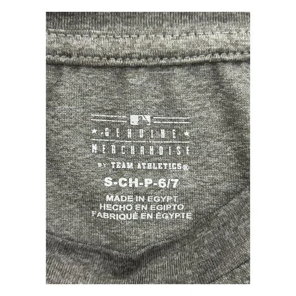 San Francisco Giants Boys Size S 6/7 T-Shirt Gray Short Sleeve Athletic Baseball - Picture 8 of 12